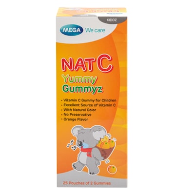 MEGA KIDDZ NAT C GUMMIES VIT C30MG