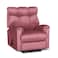 In House Velvet Rocking Recliner Chair - Dark Pink - AB011