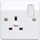 ABBASALI 13Amp Switch Socket With 3x3 Pvc Box