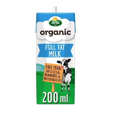 Buy Arla Organic Milk Full Fat 200ml in UAE