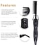 Premium Ceramic Hair Straightener Brush Comb with Auto Shut Off(Black)