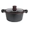 Royalford Die-Cast Cookware Set With Durable Granite Coating, Rf10336, 10 Pcs Cookware, Tempered Glass Lid, Heavy-Duty Bakelite Handles, Compatible With Multiple Hob