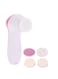 Generic 5-In-1 Electric Facial Cleansing Face Care Massager Pink/White