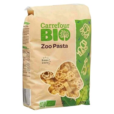 كارفور بيو معكرونة بشكل حيوانات 500 جرام
