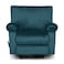 In House Velvet Classic Recliner Chair - Dark Turquoise - H1