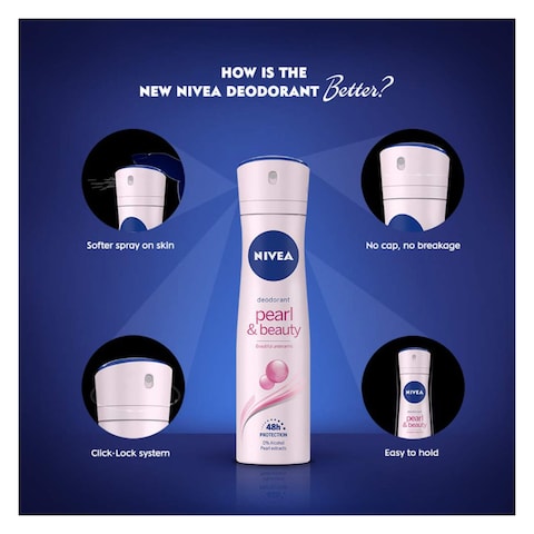 Nivea Pearl &amp; Beauty Anti Perspirant Spray Deodorant 200 ml