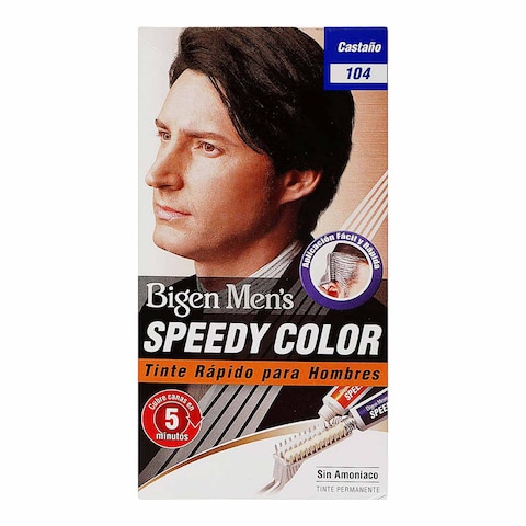 Buy Bigen Mens Speedy Hair Color 104 Natural Brown 80g in Saudi Arabia