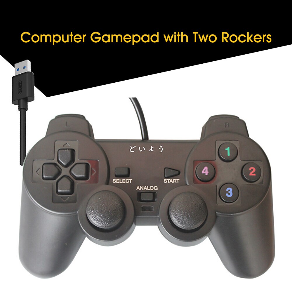 Buy Generic-USB Wired Game Joystick Computer Laptop PC Game Controller ...