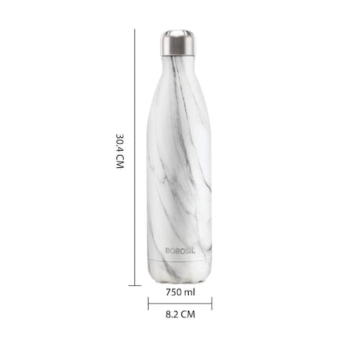 BOROSIL VACUUM BOLT MARBLE BOTTLE, BT0750MR208, 750 ML