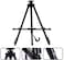 Generic Easel Aluminum Triangle Foldable Telescopic Adjustment Multi-Angle Use Easy To Carry For Beginners To Use 114X115X170 (185) cm