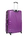 Senator Hard Case Medium Luggage Trolley Suitcase for Unisex ABS Lightweight Travel Bag with 4 Spinner Wheels KH115 Purple