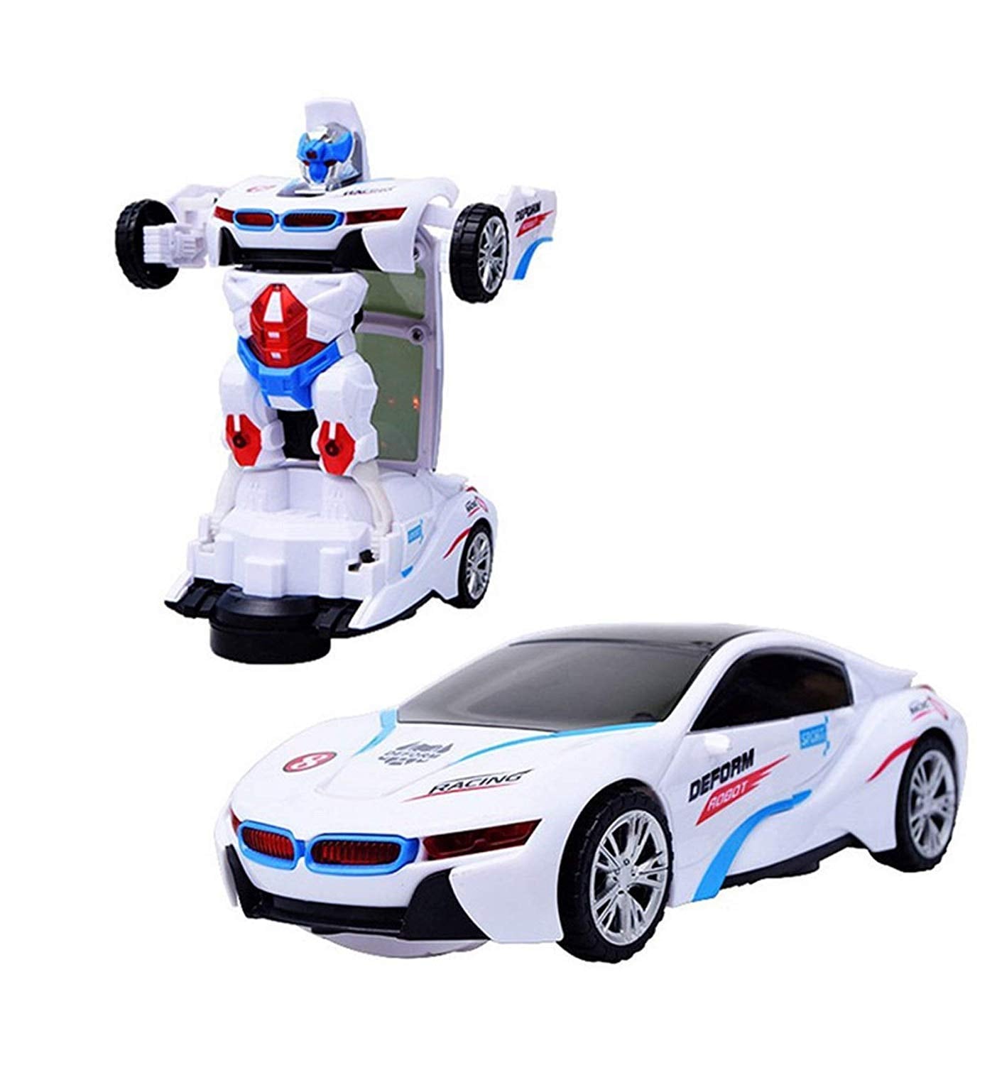Buy Blossom Deform Robot Sports Car Toy with Convertible Robot with ...
