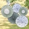 Botanical Baby  Hey Baby Paper Fan Baby Shower Decorations