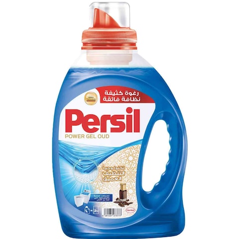 Persil Power Gel Liquid Laundry Detergent For Top Loading Washing Machines Oud Perfume 1L