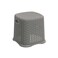 Cosmoplast Rattan Step Stool Grey 28cm