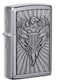 49450 207 Eagle Shield Emblem Design Street Chrome Windproof Lighter