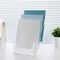 Generic A4 Literature Holder, Clear Acrylic Brochure Display Stand With 2 Holes, Desktop And Wall Mount Organiser For Leaflets, Flyers, Magazines, 23&times;16&times;32cm(9&times;6&times;12Inch)