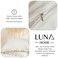 Luna Home-Premium King size 6 pieces without filler, Plain color ruffles design, Bedding Set