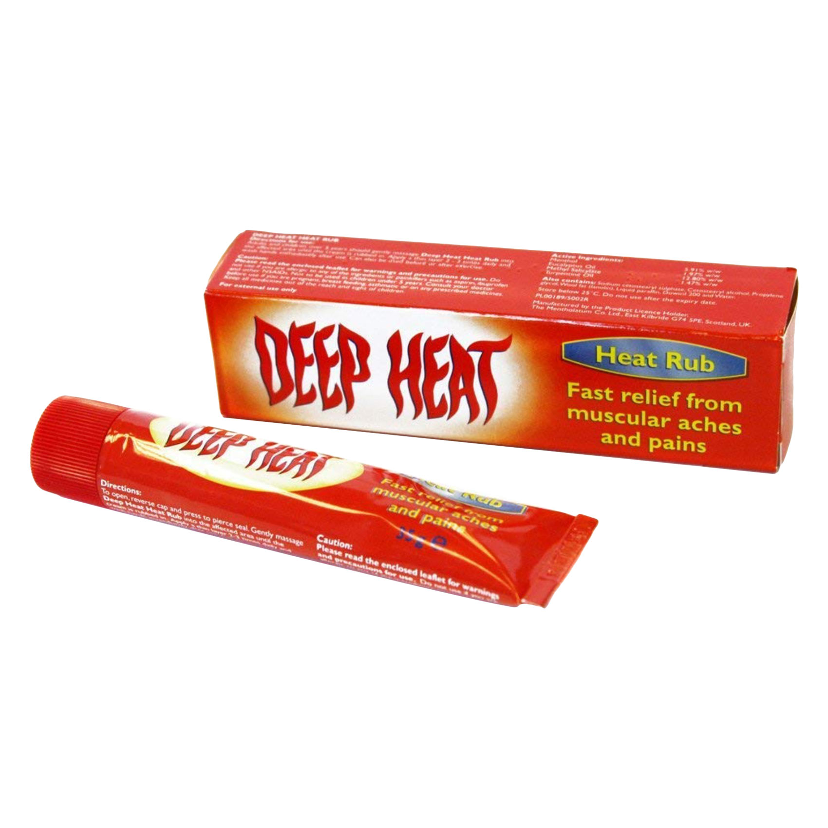 Mentholatum Deep Heat Fast Relief Rub 35g for hot therapy ointment