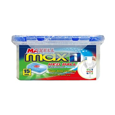 Maxell Magic Redball Dishwasher Tablets - 15 Tablets