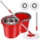 HYX Spin Mop And Bucket with Wringer Set, Floor Cleaning System, Easy Wring Foot Pedal, Stainless Steel Mop Handle For Hardwood Laminate Ceramic Marble Tile Floor Cleaning