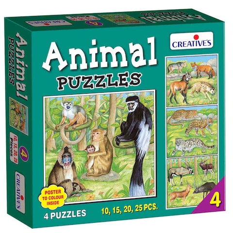 Creative&#39;s Educational Aids 0704 Animal Puzzle No. 4 Multicolour