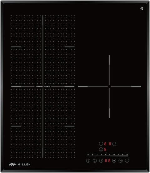 MILLEN Induction hob 45 cm Built-in 3 Heating Zones - MIH 452 BL, 5700 Watts, Touch Control, 3 Year Warranty