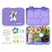 Eazy Kids 6 Compartment Bento Lunch Box - Unicorn Purple