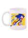 Sonic Printed Coffee Mug White/Blue/Yellow Standard Size