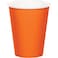 Creative Converting Touch of Color Paper Cups 24-Pieces- 255 g- Sunkissed Orange
