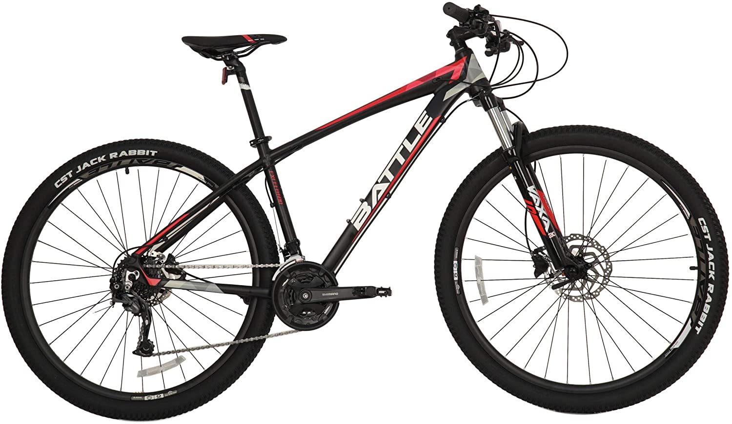 Battle Exceed 600 MTB 29 Inch Bicycle (BLACK) 100% assembled.