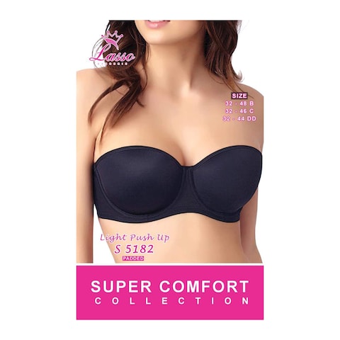 Lasso  5182 Padded Bra - Size 40 - Black