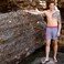 Anemoss Shrimp Mens Swim Trunk, Swimming and Beach Shorts For Men with Elastic Drawstring Waistband, Soft Mesh Lining and Pockets, Standard Fit and Mid-Length, S Size