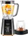Kenwood Blender 500W Smoothie Blender/Smoothie Maker 1.5L With Multi Mill (Grinder/Chopper), Ice Crush Function, BLP15.150BK, Black