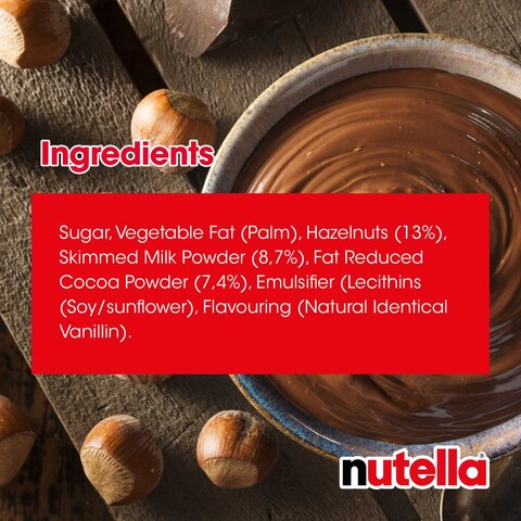 Nutella Hazelnut Chocolate Breakfast Spread, Jar, 400g​