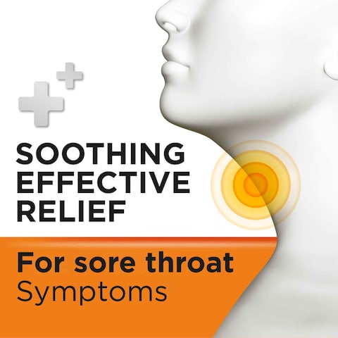Strepsils Orange with Vitamin C Dual Anti-Bacterial Action Fast Effective Relief from Sore Throats 24 Lozenges