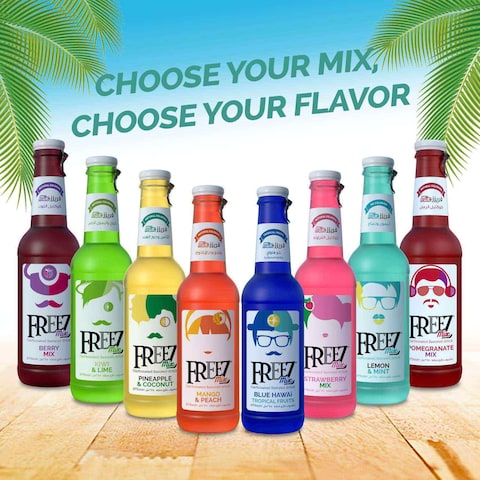 Freez Mix Carbonated Flavored Drink Lemon And Mint 275ml