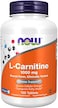 Now Foods L-Carnitine 1,000 Mg, Purest Form, Amino Acid, Fitness Support*, 100 Tablets