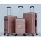 STARLIFE 3 Piece ABS Hard side Trolley Luggage Set Spinner Wheels with Number Lock