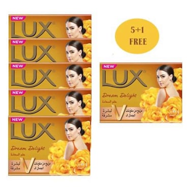 Lux Soap Bar Dream Delight 75GR 5+1 Free
