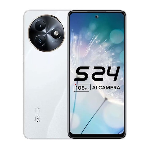 Itel S24 - 6.6-Inch 128GB/ 8GB RAM Dual SIM 4G - White