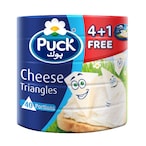 Buy Puck Cheese Triangles 120g Pack of 4 (40 portions) in UAE