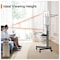 Mobile TV Cart For 32-75 Inch TVs Rolling Stand LED/LCD/OLED Flat/Curved TVs Portable Monitor Stand with Lockable Wheels
