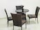 Yulan Furniture Rattan Round Table and Four Chair-WFS-001-0007