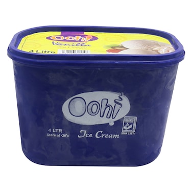 Ooh! Vanilla Ice Cream 4L Tub