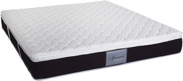 Galaxy Design Spencer Pillow Top Hybrid Latex Spring Mattress (Off-White) - Twin Size ( L x W x H ) 200 x 120 x 26 Cm - 5 Years Warranty.