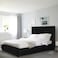 In House Alkmar Velvet Bed Frame - Single - 200x100 cm - Black