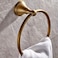 WESDA Towel Ring Antique Brass Hand Towel Holder Bathroom Accessories Brushed Shower Towel Hanger Round Wall Mounted