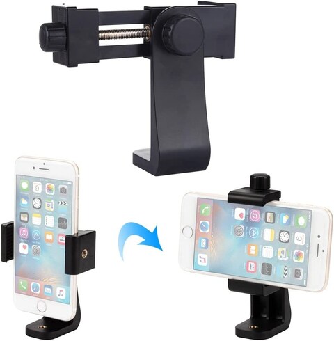 Skeido 1Pcs Tripod Mount/Cell Phone Clipper Vertical Bracket Smartphone Clip Holder 360 Adapter For Mobile Cell Phone