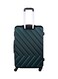 ParaJohn ABS Hardside Spinner Check In Medium Luggage Trolley, 24 Inch, Army Green